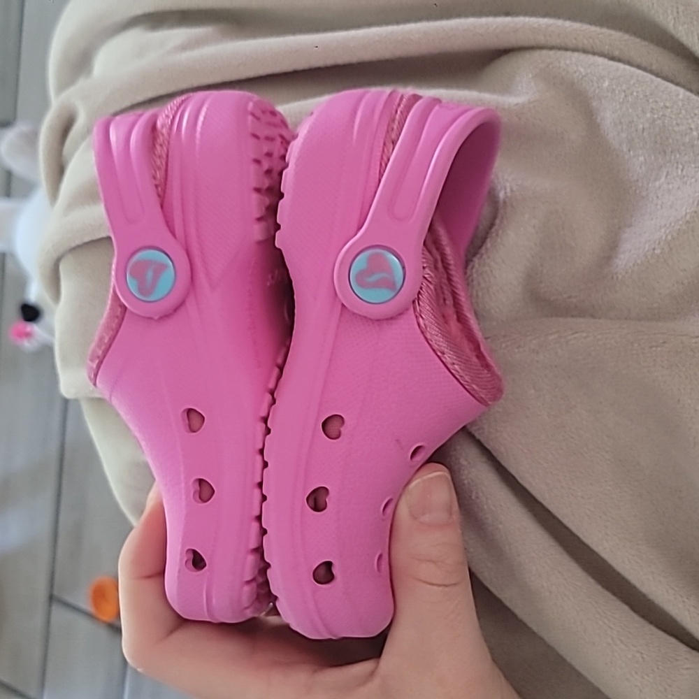 Skechers Toddler Girl's Pink Classic Lined Clog Sandal Size 5C Firm - Picture 2 of 6